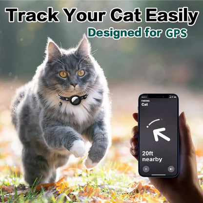 EVERBETTERUS Cat Collar Reflective Kitten Collar with Bell, Breakaway Airtag Cat Collar for Boys Girls Cats, GPS Tracker for Cats 0.4’’ Width Adjustable Safe Kitty Collar